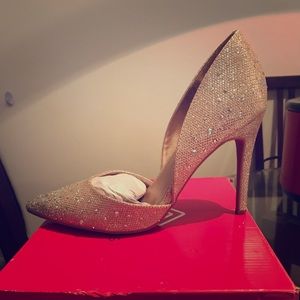 Gold Sparkle Heels
